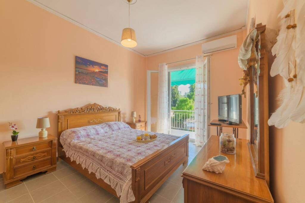 Bright Newly Renovated Apt Near Beach & Center+Ac Anemomylos Exteriör bild